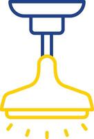 Lamp Line Two Colour Icon Design vector