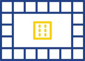Board Games Line Two Colour Icon Design vector