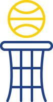 Basketball Line Two Colour Icon Design vector