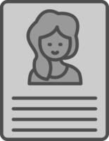 Home Security Line Filled Greyscale Icon Design vector