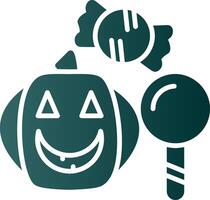 Trick or Treat Glyph Gradient Icon vector