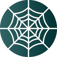 Spider Web Glyph Gradient Icon vector