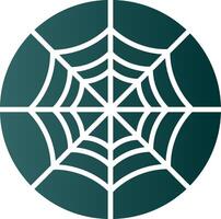 Spider Web Glyph Gradient Icon vector