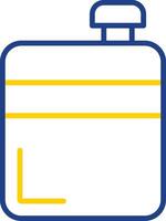 Flask Line Two Colour Icon Design vector