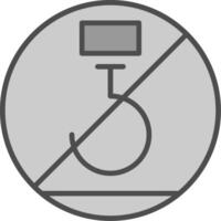 Use No Hooks Line Filled Greyscale Icon Design vector