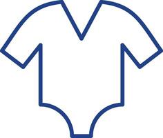 Bodysuit Line Two Colour Icon Design vector