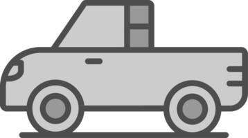 Pickup Line Filled Greyscale Icon Design vector