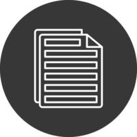 File Line Inverted Icon Design vector