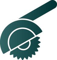 Mitre Saw Glyph Gradient Icon vector