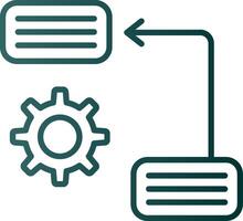 Prioritize Line Gradient Icon vector