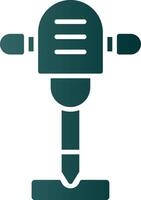 Jackhammer Glyph Gradient Icon vector