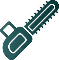 Chainsaw Glyph Gradient Icon vector