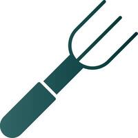 Fork Glyph Gradient Icon vector