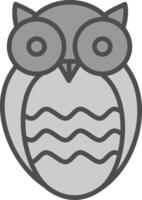 Wisdom Line Filled Greyscale Icon Design vector