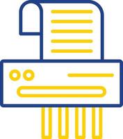 Shredder Line Two Colour Icon Design vector