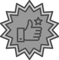 Best Choice Line Filled Greyscale Icon Design vector