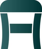 Stool Glyph Gradient Icon vector