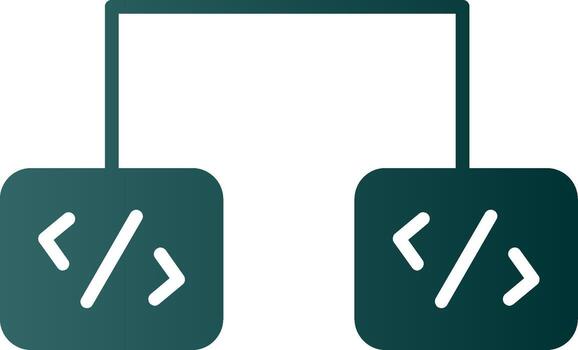 Software Development Glyph Gradient Icon vector