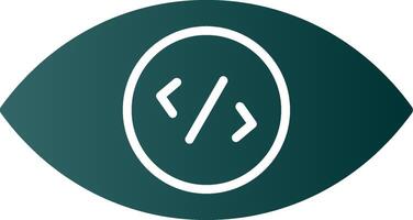 Vision Glyph Gradient Icon vector