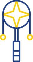 Spin Drum Line Two Colour Icon Design vector