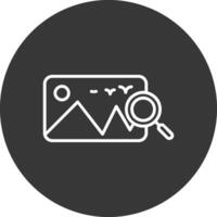 imagen línea invertido icono diseño vector