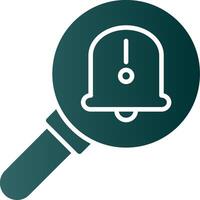 Fault Glyph Gradient Icon vector