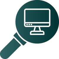Audit Glyph Gradient Icon vector