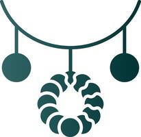 Necklace Glyph Gradient Icon vector