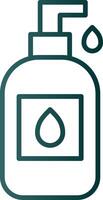 Liquid Soap Line Gradient Icon vector