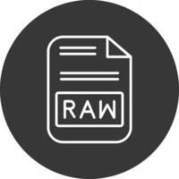 Raw Line Inverted Icon Design vector