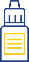 Serum Line Two Colour Icon Design vector