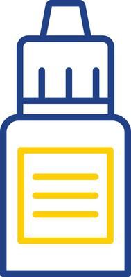 Serum Line Two Colour Icon Design
