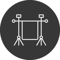 Chroma Line Inverted Icon Design vector