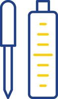 Lipgloss Line Two Colour Icon Design vector