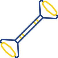 Roller Line Two Colour Icon Design vector