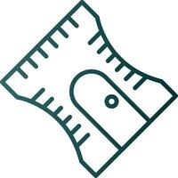 Sharpener Line Gradient Icon vector