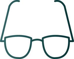 Glasses Line Gradient Icon vector