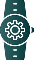 Settings Glyph Gradient Icon vector