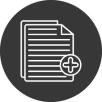 Paper Line Inverted Icon Design vector