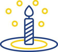 Bunsen Burner Line Two Colour Icon Design vector