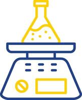 Scale Line Two Colour Icon Design vector