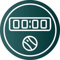 Dial Glyph Gradient Icon vector