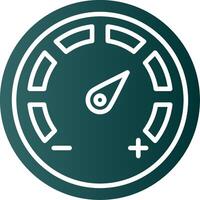 Gauges Dial Glyph Gradient Icon vector