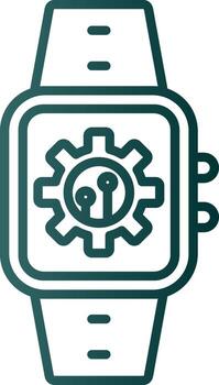 Settings Line Gradient Icon vector