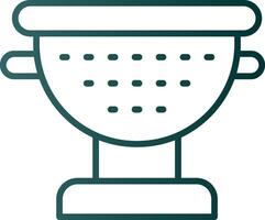 Sieve Line Gradient Icon vector