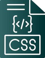Css Glyph Gradient Icon vector