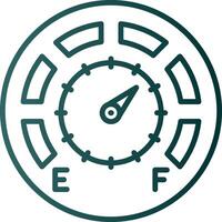Gauge Line Gradient Icon vector