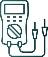 Multimeter Line Gradient Icon vector