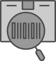 Post Tracking Line Filled Greyscale Icon Design vector