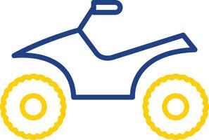 Quad Line Two Colour Icon Design vector